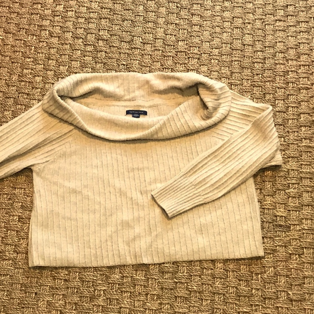 American Eagle cropped oversized sweater